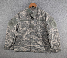 US Army Digital Camo Combat Uniform Full Zip Rip Stop cappotto militare giacca M
