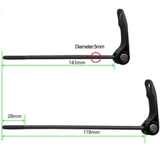 Accessorio Bicicletta Spiedini Anteriori e Posteriori con Capacità di Sgancio R