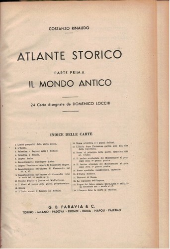 Atlante storico parte prima - atlante,
