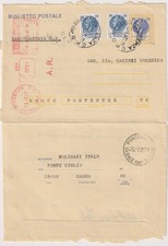 LOTTO - 2 INTERI - SPEDITI PER RACCOMANDATA R.R. - DA PIACENZA A PONTENURE.