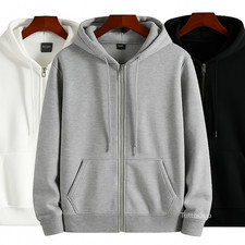 FELPA UOMO CON CAPPUCCIO E ZIP