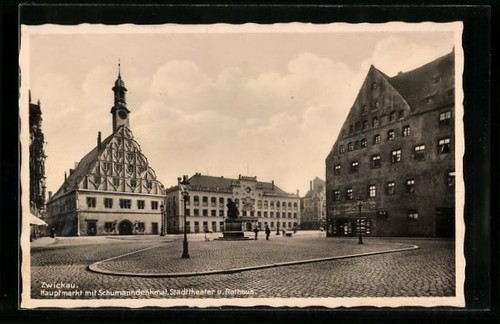 Zwickau mercato - ak, i.