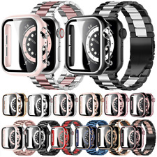 Cinturino Acciaio Inox + Cassa per Apple Watch 7 6 5 4 3 2 iWatch Cinturino Polso