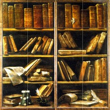 Libri antichi mattonelle con