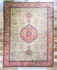Grande Tappeto Tabriz, in lana e cotone, Anni 30-40, Large Tabriz rug, wool 