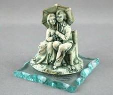 ARTE MURANO Linea Del Vecchio VETRO MADE IN ITALY Scultura Fidanzati Ombrello