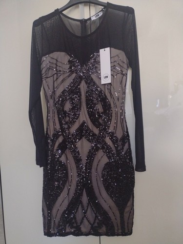 Tubino elegante con paillettes - tubino,