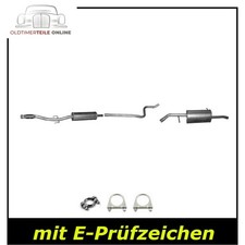 Scarico Set per Citroen C3 II (Sc) 1.2 Vti 82 Ps Silenziatore Centrale +