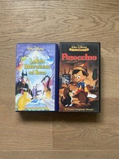 VHS Pinocchio e La Bella Addormentata Disney Videocassette in Italiano❗️
