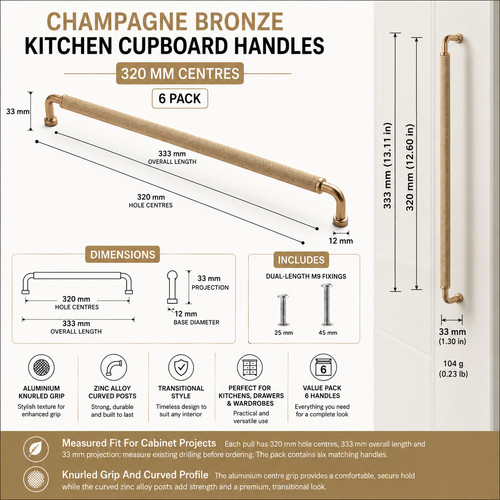 Maniglie cucina 320mm - maniglie,