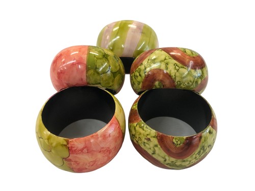 Hand painted bracelets - 5,