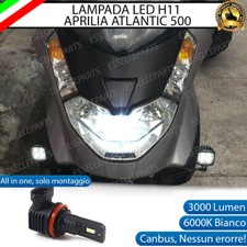 LAMPADA LED H11 6000K ANABBAGLIANTE APRILIA ATLANTIC 500 2001-04 CANBUS 3000 LM