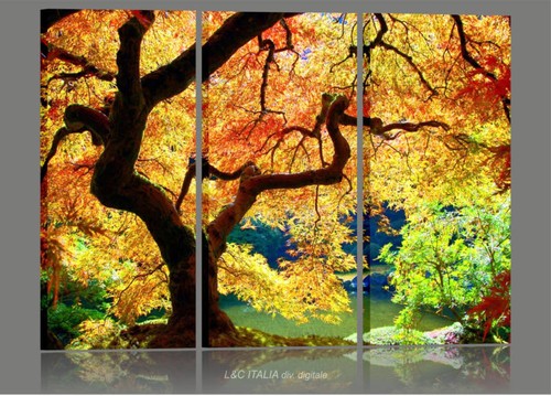 Golden nature quadri moderni - golden,