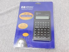Calcolatrice finanziaria HP 10B vintage nuova sigillata 1999 business Hewlett Packard