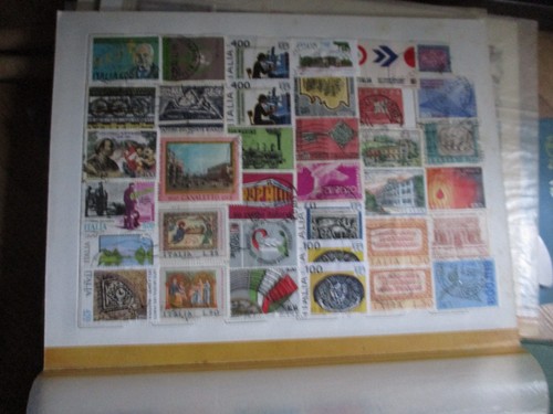 Stock francobolli italia misti - stock,