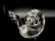 Grande lumaca vintage in vetro Steuben 4" PESANTE c1970-1980s splendida
