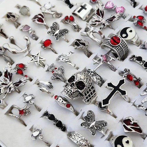 Set anello scheletro gotico - , 20
