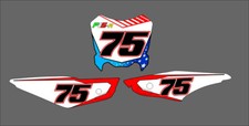 Kit Adesivi Pit Bike Bucci F15R F15-R numero personalizzato stickers decal RACE