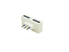ADATTATORE MULTIPLO PIATTO CON SPINA 16A 2P+T POLIPLAST 300615B 4 PRESE BIPASSO
