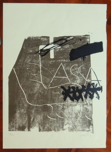 Antoni tapies litografia del - antoni,