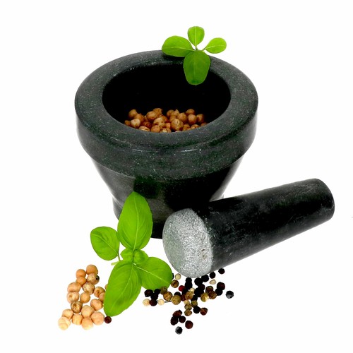 Mortaio con pestello - con, granito