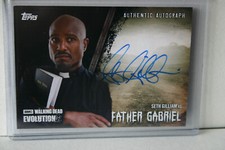 Autografo THE WALKING DEAD Evolution Seth Gilliam nei panni di Gabriel nero #12/50