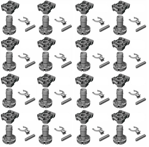 20x base piedini piede - piede, basso