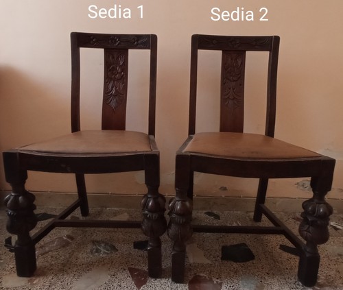 Coppia antiche sedie - coppia,