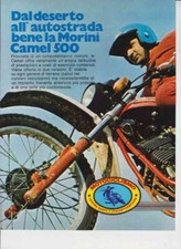 PUBBLICITA'  ADVERTISING MOTO MORINI CAMEL 500 1982-MOTOITALIANE ENDURO EPOCA