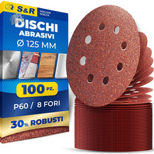 100 125mm Velcro Sanding Discs