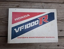Honda VF 1000 R Manuale D'uso E D'officna Originale 