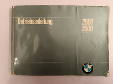 BMW 2500 1969 Owners Manual