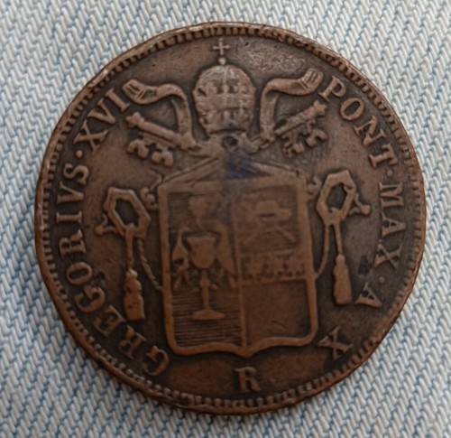 Vaticano baiocco 1840 - vaticano, cobre