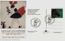 #BARI: FIERA DEL LEVANTE- MOSTRA MERCATO DI CARTOLINE D'EPOCA - 1988