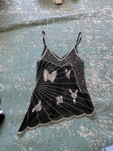 Krishma black mesh - krishma, sequin