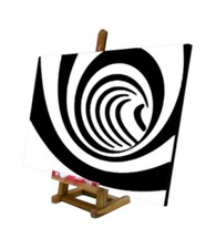 Quadro pop art spirali arredamento pub ristorante hotel b&b disco