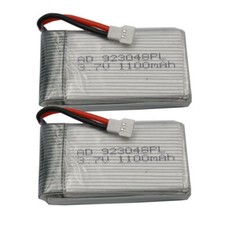 2pcs Batteria 3.7V 1100mAh