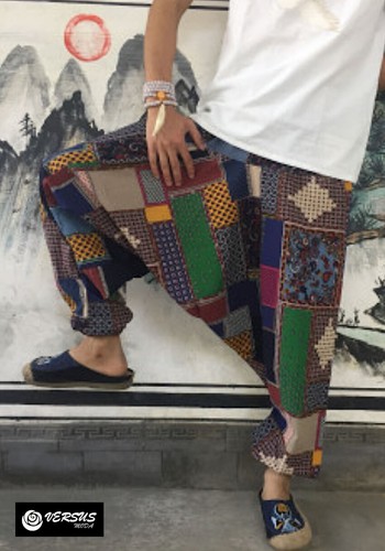 Pantaloni uomo harem - uomo, alla
