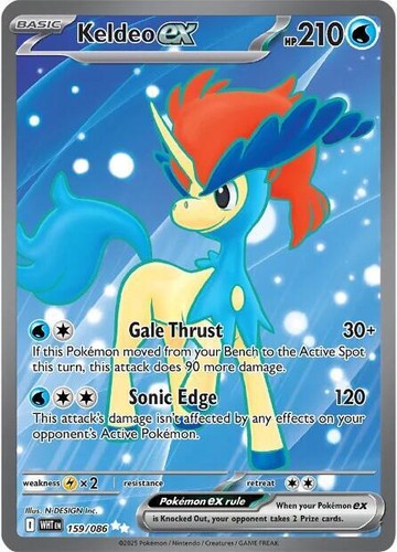 Keldeo 159 086 pokemon - ex,