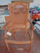 Poltrona vintage in legno con