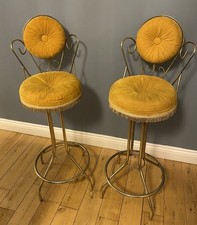 COPPIA SEDIA VINTAGE COIFFEUSE