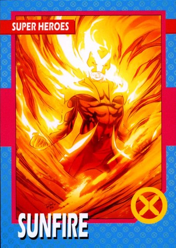 Men sunfire trading card - x-men,
