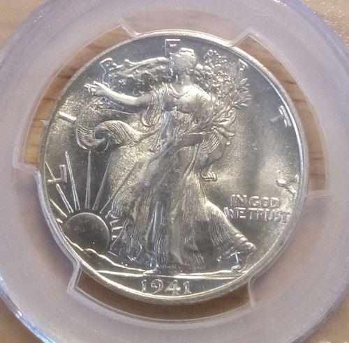 1941 walking liberty half - walking,