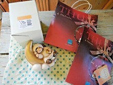 1950-2010 Limited Edition Anniversario THUN STATUINA ANGELO Luna Cuore Ceramica