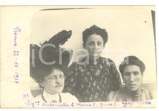 1908 ROMA Ritratto al femminile - Gina SARDI *Fotocartolina VINTAGE
