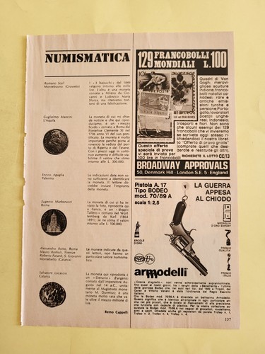 129 francobolli pistola bodeo - francobolli,