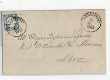 Province Napoli ,1862 , 2 grana , con difetto di cliche', Gallipoli , spl .