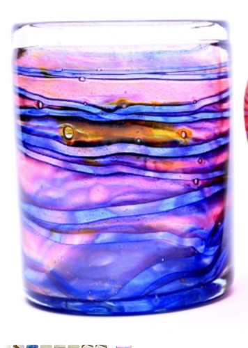 Vaso multicolore vetro - vaso, in
