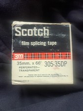 3M-SCOTCH #307-35DP PELLICOLA GIUNZIONE-NASTRO 66' ROTOLO, BIANCO-FORATO, NUOVO-VECCHIO-STOCK