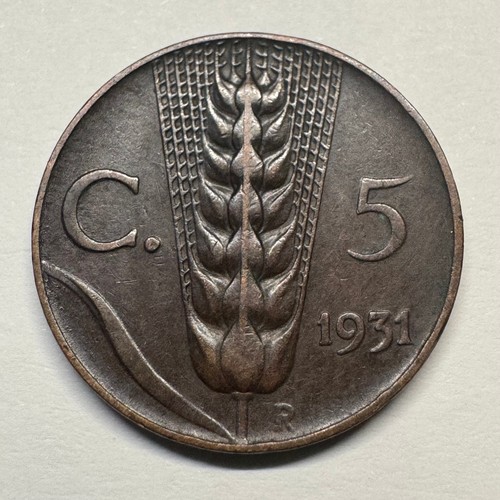 1931 italia centesimi - 1931, 5